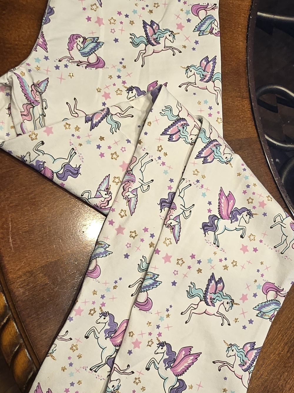 NWOT Unicorn Girls' leggings, Size 7/8